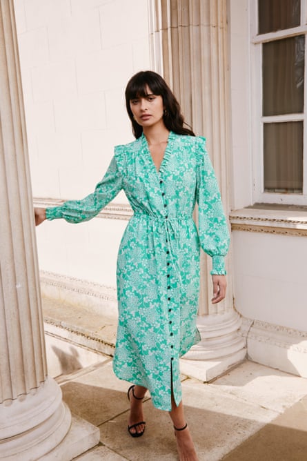 A model wearing a Cefinn dress