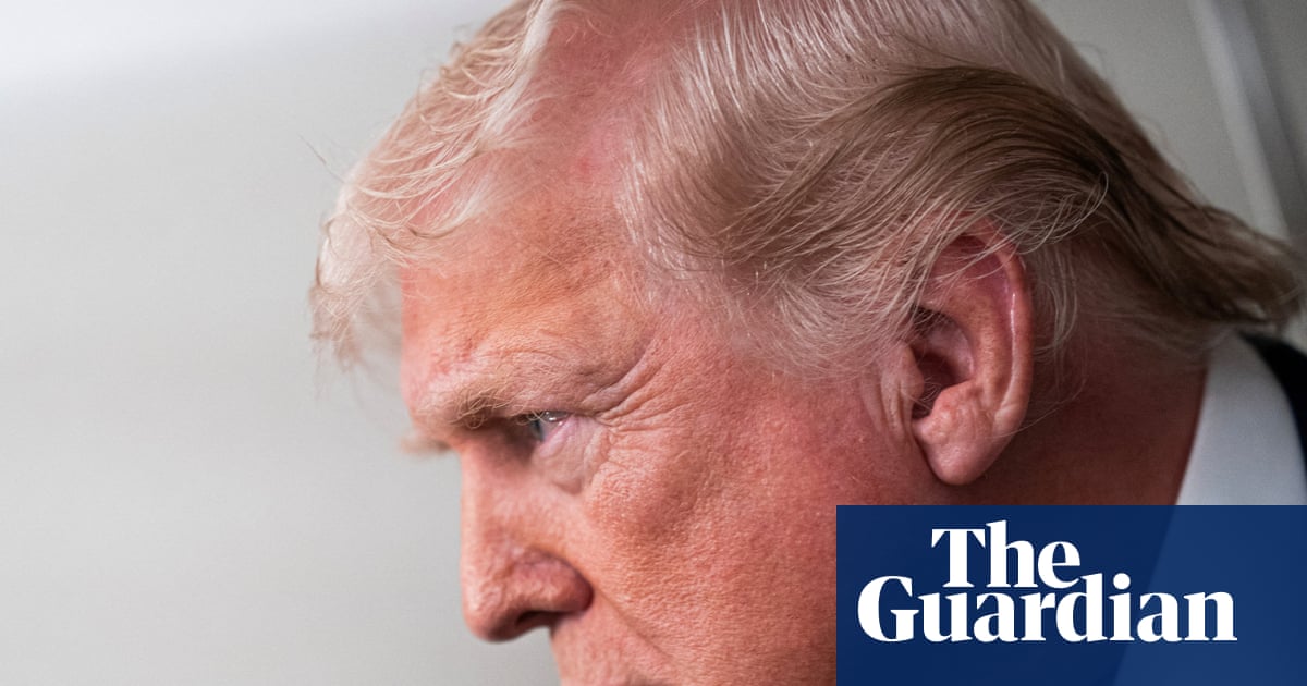 Donald Trump, seen here imagining $10bn in "brand damage" while silently praying the BBC doesn’t ask what the brand is actually worth.