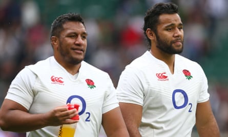 Playing together for England against Ireland in the 2015 Six Nations.