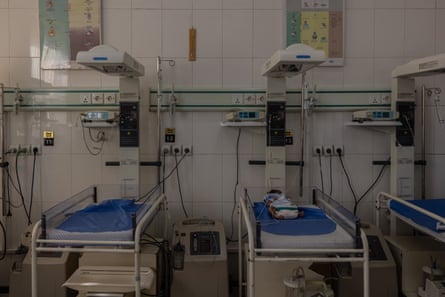 A nameless boy lies abandoned in the prenatal ward at Rabia Balkhi hospital