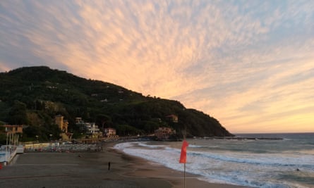 Our tipster’s photo of Levanto’s beach.