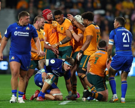 Miles Amatosero will make a first start for the Wallabies in the Test in Japan