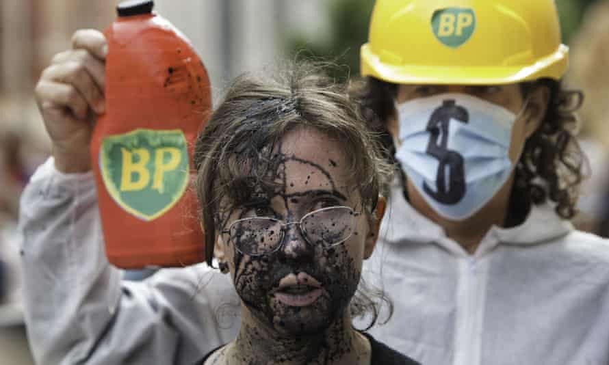 Climate protesters from Extinction Rebellion in London last month.