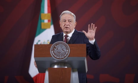 Andrés Manuel López Obrador speaks in Mexico City, Mexico, on 10 March. 