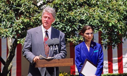 Bill Clinton nominated Ginsburg for the supreme court.