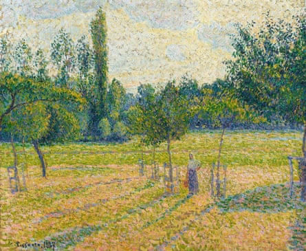 Almost infinite colours … Late Afternoon in Our Meadow, 1887, by Camille Pissarro.