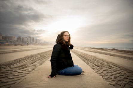The author Olga Mecking in The Hague.