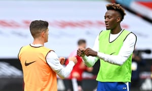 Chelsea’s Christian Pulisic (left) and Tammy Abraham are among the players self-isolating.