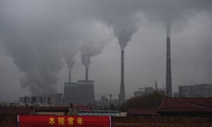 A coal-fuelled power station near Datong, in China’s northern Shanxi province.