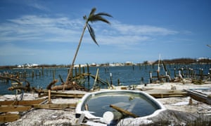 Damaged caused by Hurricane Dorian in Marsh Harbour, Great Abaco Island, on 5 September.