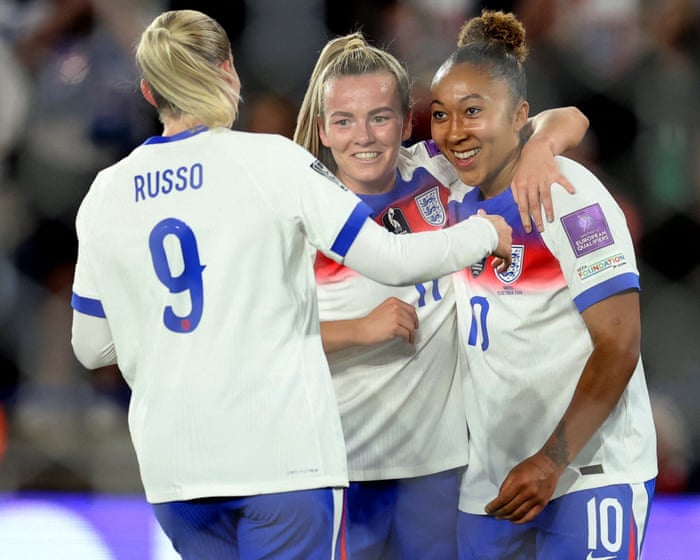 James and Russo lead rout of Greece as ruthless England set up Ukraine playoff