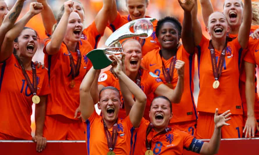 The Netherlands celebrate winning Euro 2017