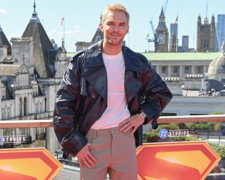 Nicholas Hoult attends the “Superman” photocall at Corinthia Hotel London on July 3, 2025 in London, England