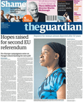 The Guardian’s 12 January front page