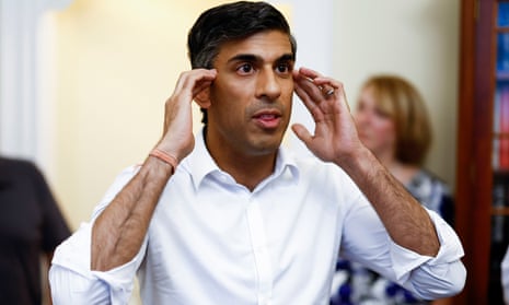 Rishi Sunak campaigning for the Conservative leadership at an event in Edinburgh