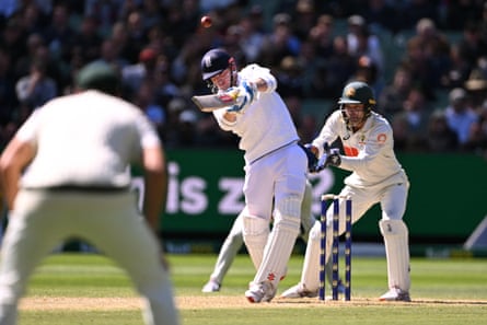 Harry Brook took the attack to Australia, top scoring from both teams’ first innings with 41.