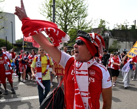 The sun is sparkling and fans are gathering successful North London.