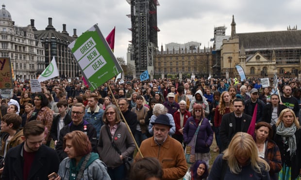 Climate emergency protesters in Westminster in May.