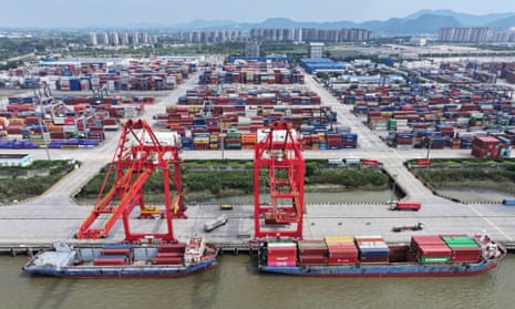 Nanjing port in Nanjing, in China's eastern Jiangsu Province.