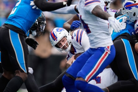 Josh Allen was in the middle of the action, as usual.