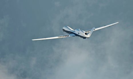 An MQ-4C Triton drone of the type shot down in the Gulf.