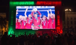 Portugal’s supporters celebrate after their – statistically underwhelming – Euro 2016 triumph.