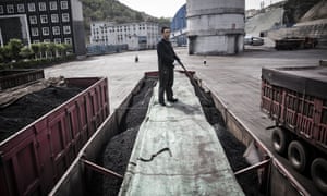 Coal mine and processing facility in Liulin, Shanxi province, China.