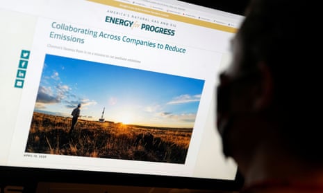 An ad paid for by API as part of its Energy For Progress campaign to cast natural gas as climate-friendly. API’s chief executive has pledged to resist a raft of Biden’s environmental measures.