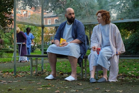Youssef Kerkour and Katherine Parkinson in Significant Other.