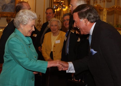 Britain’s Queen Elizabeth II meets Terry Wogan