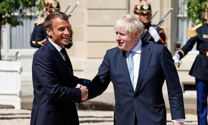 Emmanuel Macron Tells Boris Johnson Any New Brexit Deal Would Have To Be Very Similar To Existing One Live Politics The Guardian
