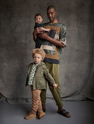 Jason Elliot and his children