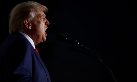 Former President Trump Speaks At His Bedminster Golf Club After Being Arraigned On Federal Charges<br>BEDMINSTER, NEW JERSEY - JUNE 13: Former U.S. President Donald Trump delivers remarks outside the clubhouse at the Trump National Golf Club on June 13, 2023 in Bedminster, New Jersey. Earlier in the day, Trump was arraigned in federal court in Miami on 37 felony charges, including illegally retaining defense secrets and obstructing the government’s efforts to reclaim the classified documents. (Photo by Chip Somodevilla/Getty Images)