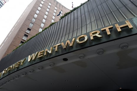 The Sofitel Wentworth Hotel in Sydney. Investigations are underway into how a returned traveller, who quarantined at the hotel tested positive to Covid on day 16 – two cays after leaving the hotel.