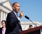 ‘So many loopholes’: Democratic House leader Jeffries flags concerns over Russia sanctions bill – US politics live