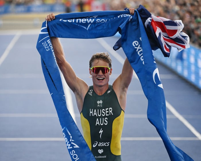 Australia’s Matt Hauser wins world triathlon title with Wollongong victory