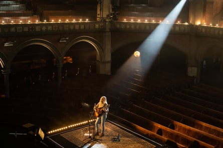 Laura Marling performs a ticketed live-streamed gig in a deserted Union Chapel, London, 6 June 2020.