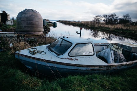 A boat once owned by Declan Coney’s family has fallen into disrepair.