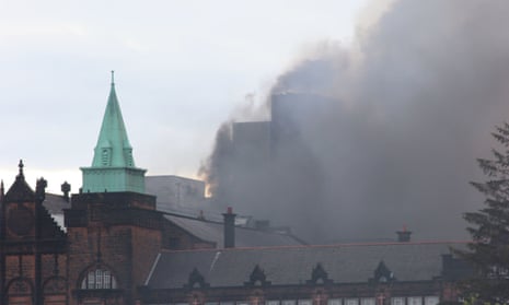 Fire at Jordanhill campus in Glasgow, Scotland