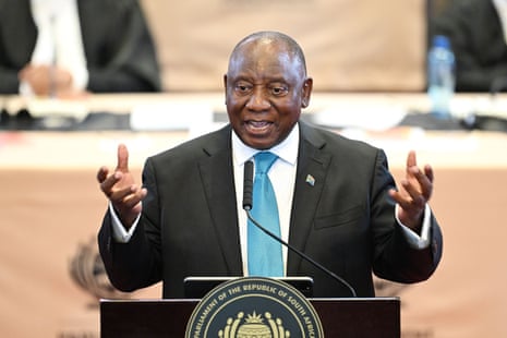 South African President Cyril Ramaphosa.