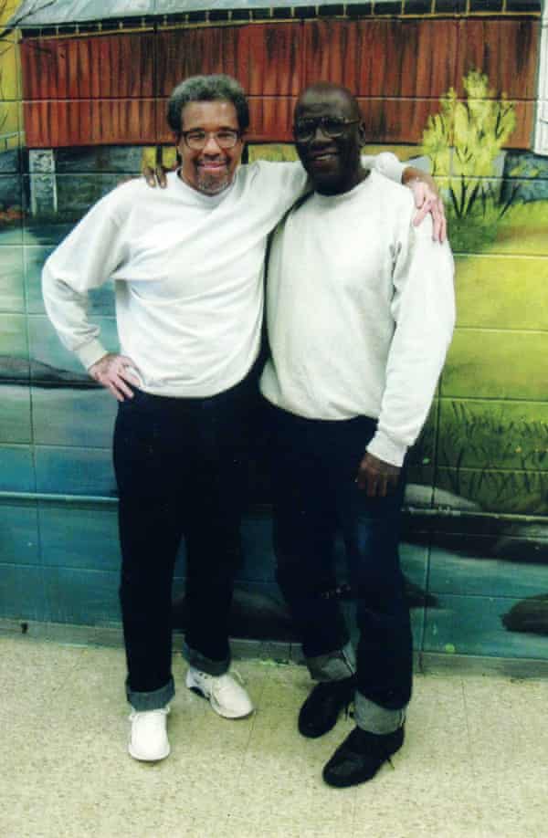 A handout image shows Albert Woodfox, left, and Herman Wallace, right, both members of the so-called ‘Angola 3’ incarcerated at the Louisiana state penitentiary in connection with the killing of a guard at the prison in 1972.