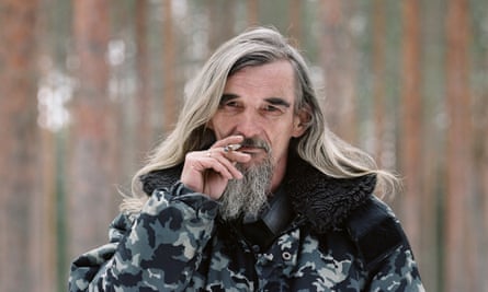Yury Dmitriyev, in the forest at Sandormokh