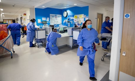 Staff on a hospital ward