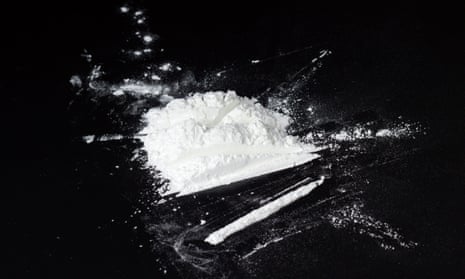 cocaine pile on black table