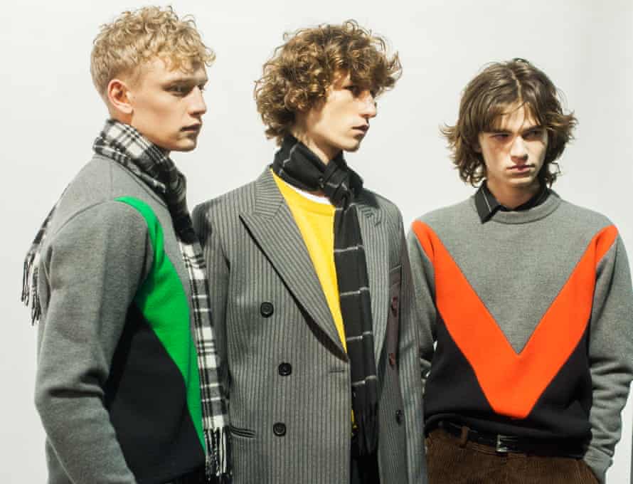 Models pose backstage prior the AMI - Alexandre Mattiussi show in Paris