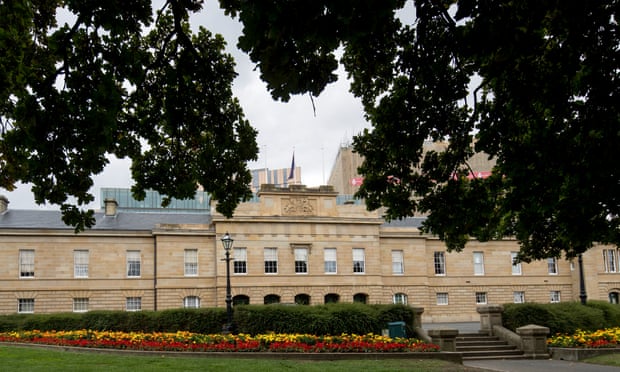 The Tasmanian parliament building in Hobart. Tasmania goes to the polls on Sunday 10 months early.