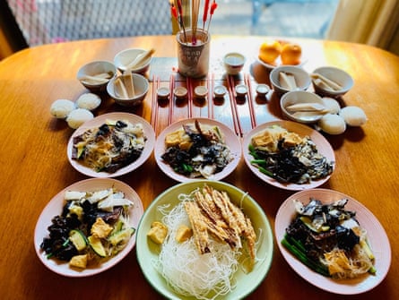 A selection of vegetarian dishes