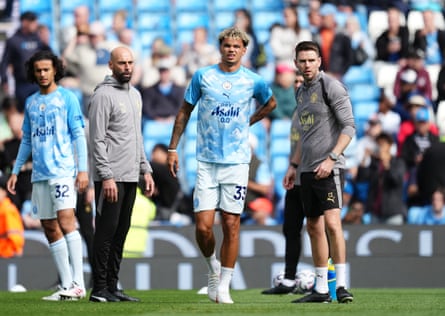 Nico O’Reilly pulls up with an injury before the Coventry match