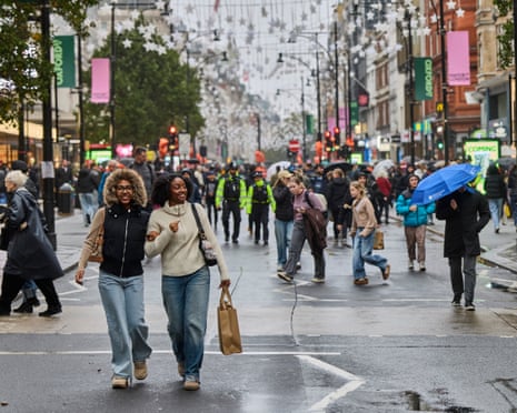 Shoppers revelled in how the extra space to walk down Oxford Street meant they did not have to jostle one another off the pavement