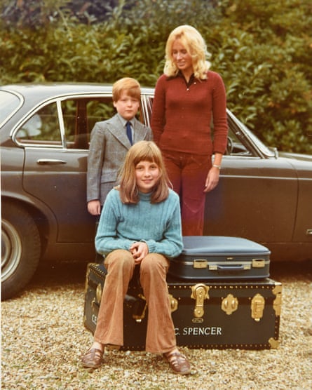 Spencer with his sister Diana and nanny Mary Clarke in 1972.